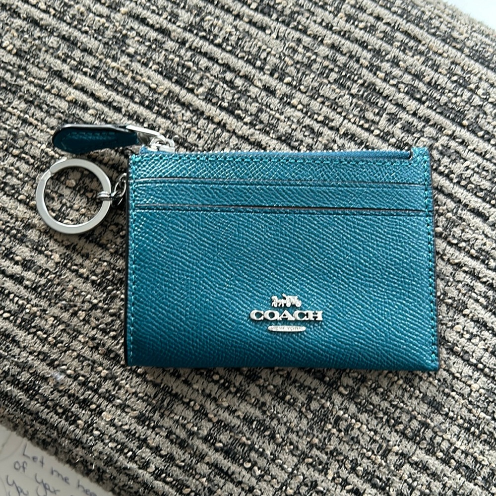 COACH mini card, change and keychain holder